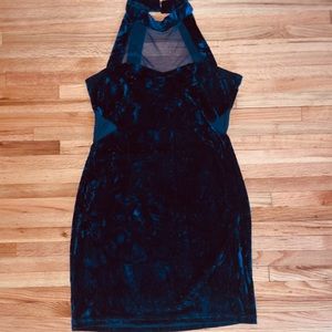 Crunched Velvet Dress